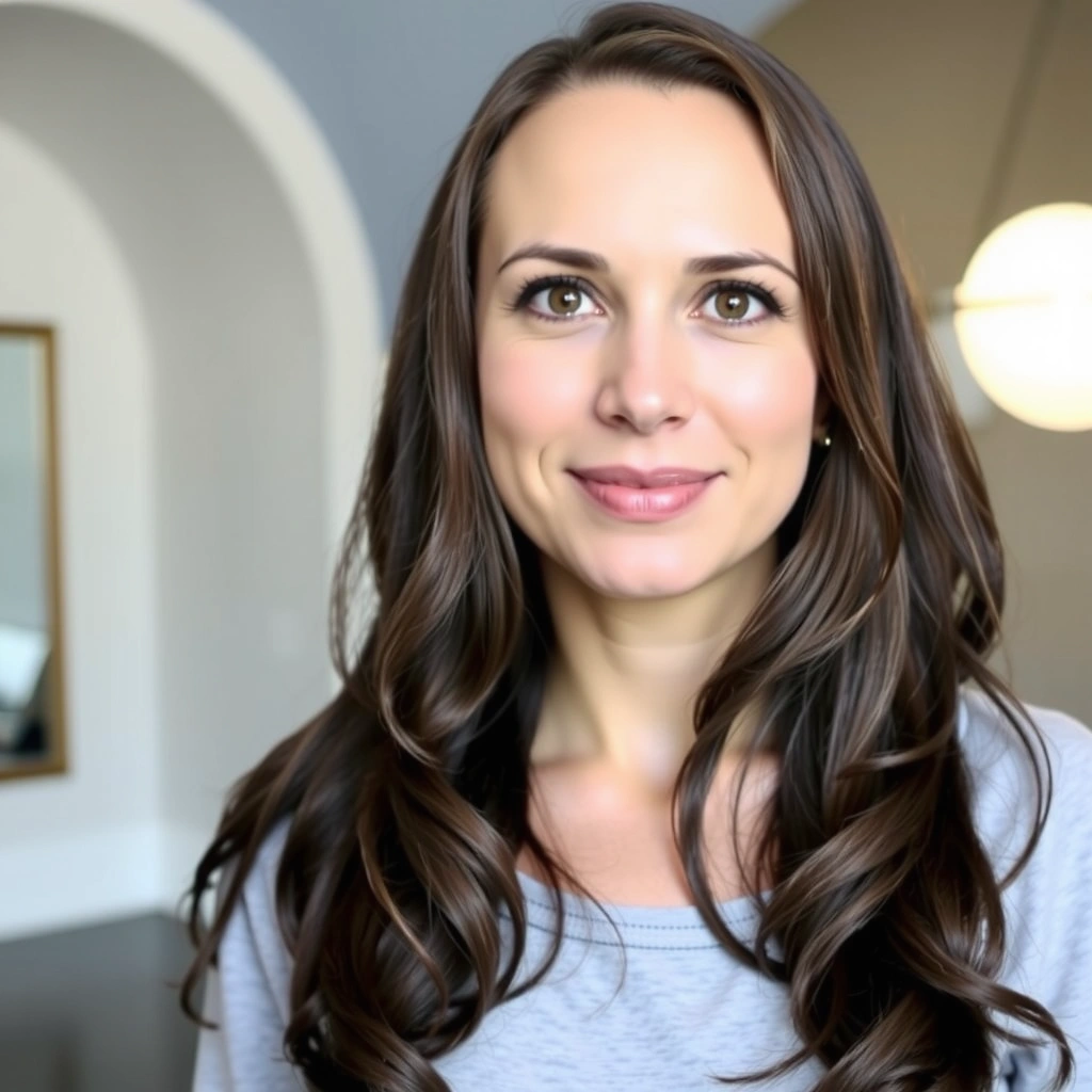 Professional headshot of Anya Sharma, a yoga instructor.