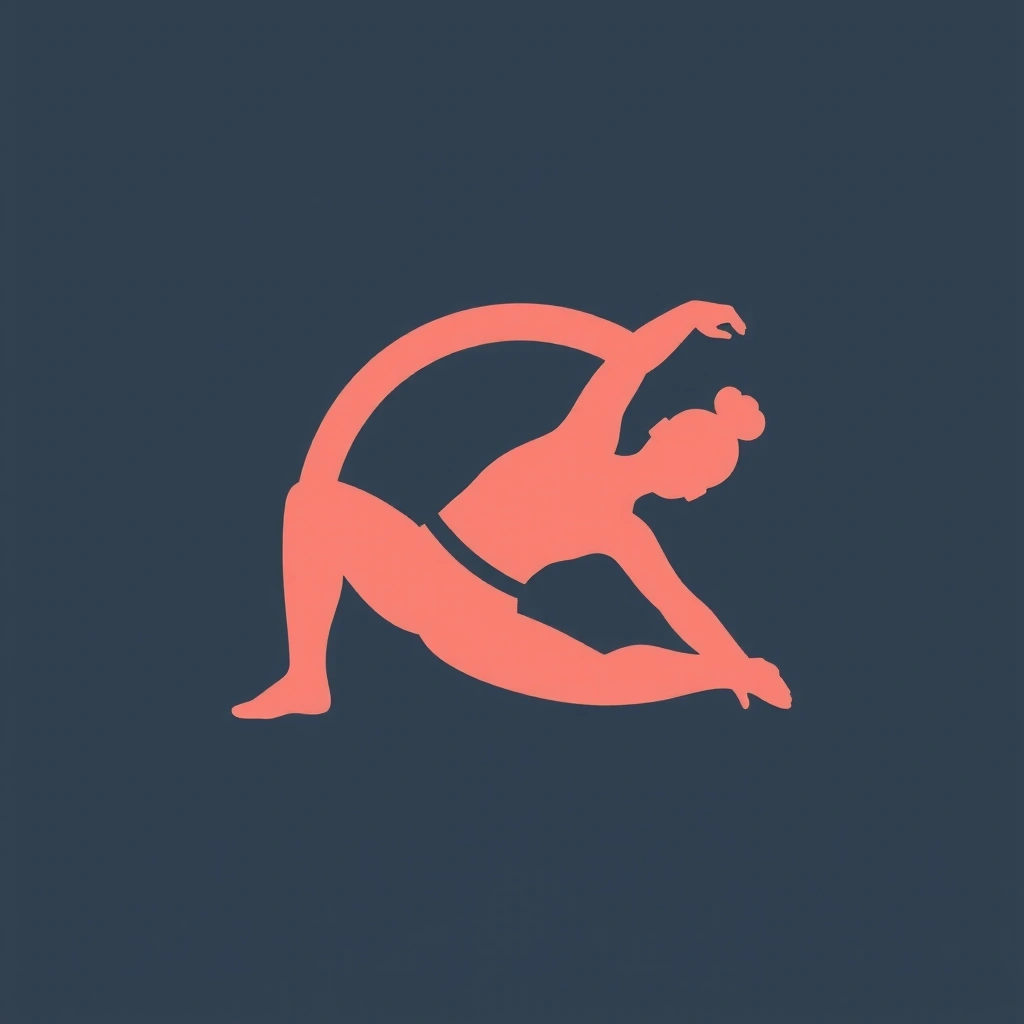 An abstract icon representing flexibility and stretching.