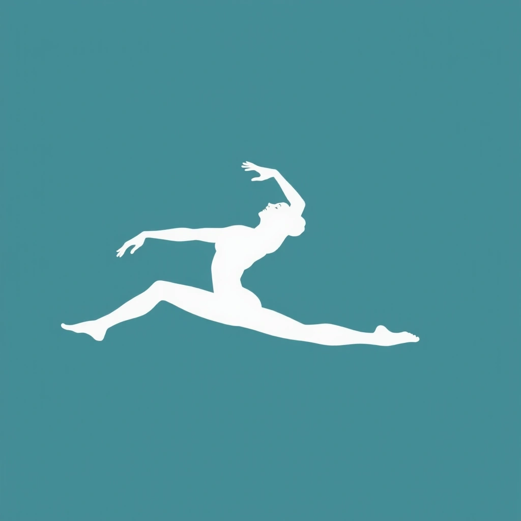 An abstract icon representing flowing movement or Vinyasa yoga.
